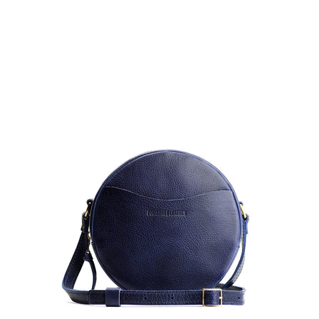 Cobalt*Large | Circle shaped crossbody bag with top zipper