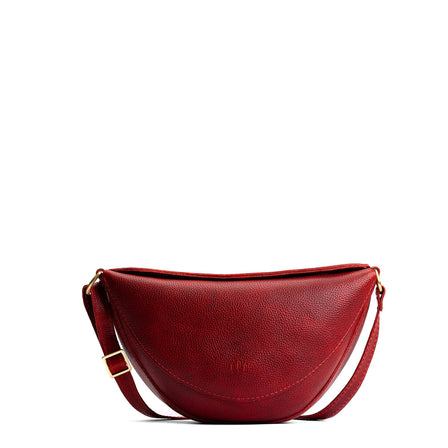Chili Red*Small | Petite half circle shaped sling bag